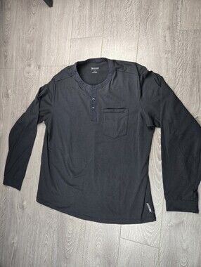 Outdoor research mens long sleeve tee shirt black/dark grey comfort